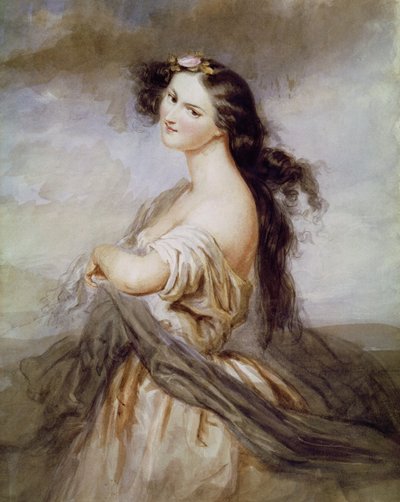 Portrait de Juliette Drouet (1806-83) - Charles Voillemot